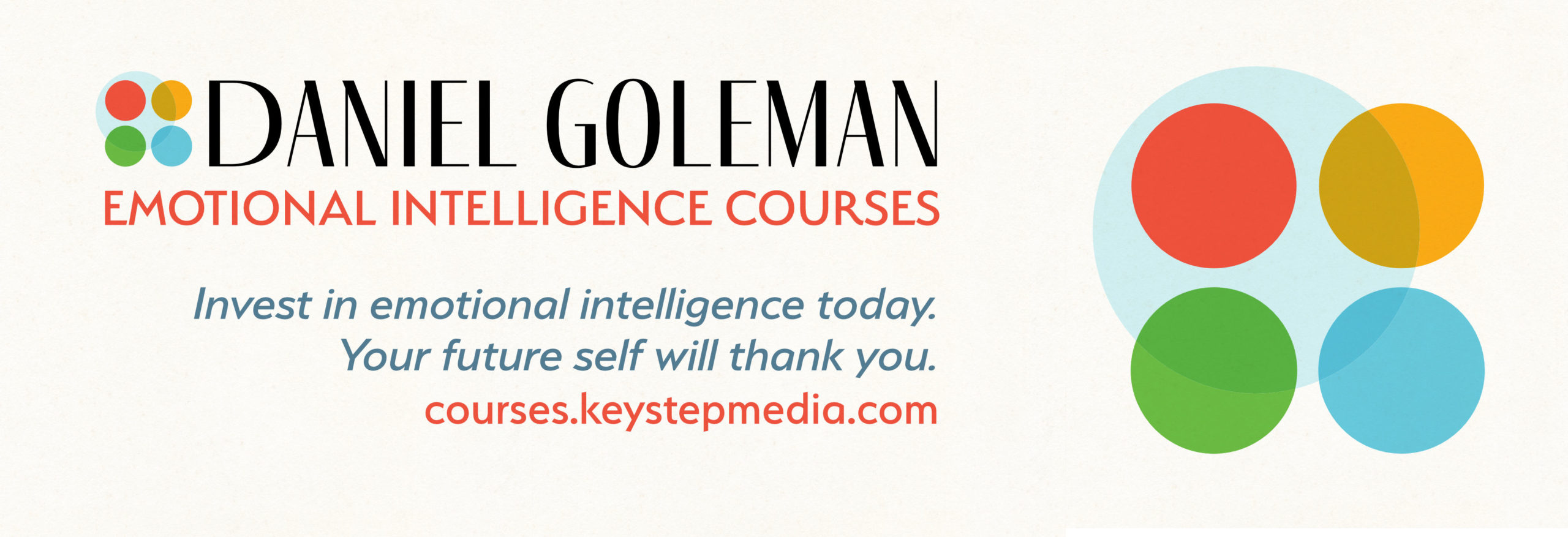 A promotional image for the Daniel Goleman Emotional Intelligence Courses